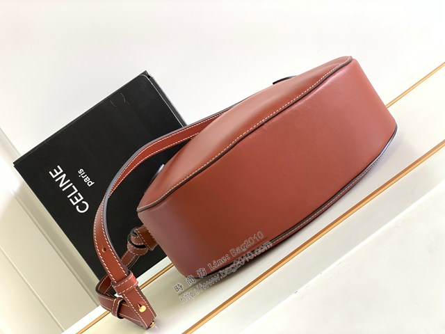 Celine專櫃2022早秋新款手袋 賽琳經典單品法式結緞面小牛皮挎包 sldj2341
